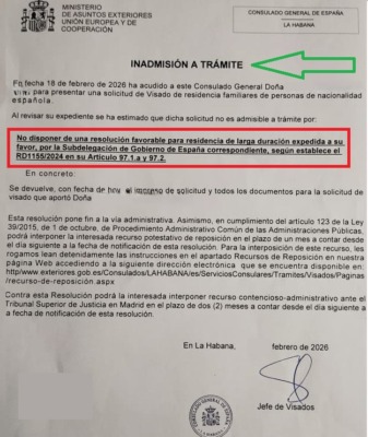 Residencia temporal de familiares de españoles