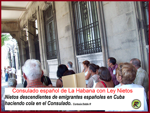 Consulado español de La Habana Ley Nietos