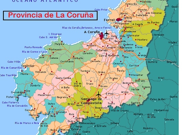 Provincia La Coruña, CCAA Galicia